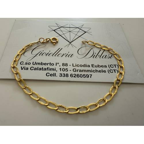 BRACCIALE In ORO GIALLO Unisex Oro 18...