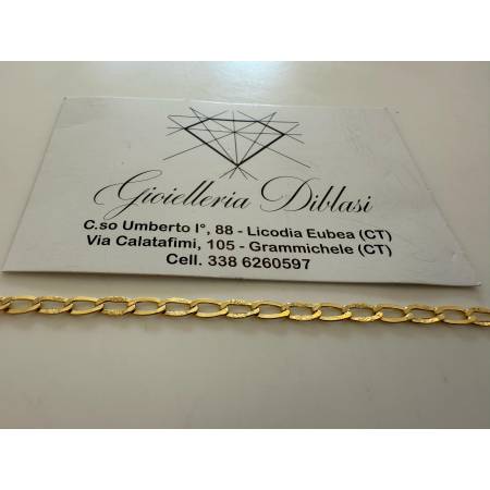 BRACCIALE In ORO GIALLO Unisex Oro 18 KT 750% Made In Italy