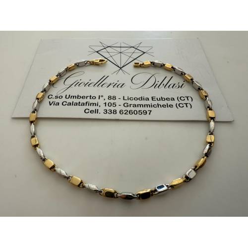 BRACCIALE In ORO Bicolore GIALLO e...