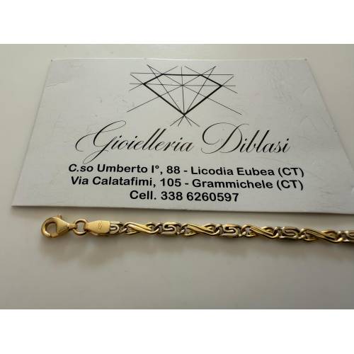 BRACCIALE Uomo Donna Unisex 18 Karati...