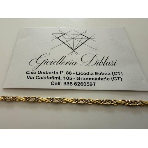 BRACCIALE Uomo Donna Unisex 18 Karati...