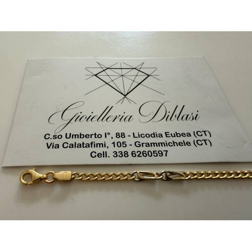 BRACCIALE In ORO 18 Karati 750% Uomo...