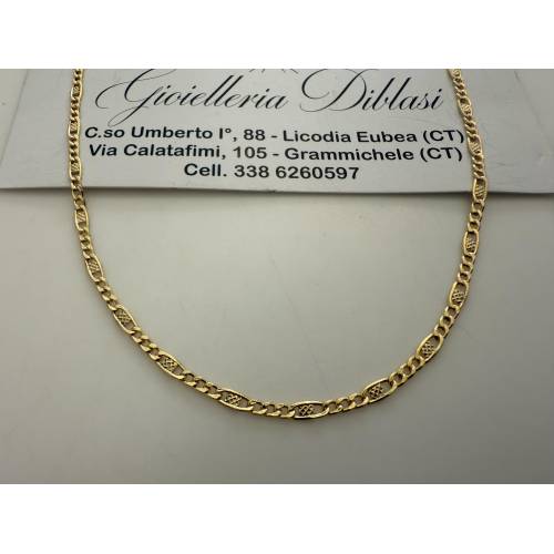 COLLANA In ORO GIALLO 18 Karati 750%...