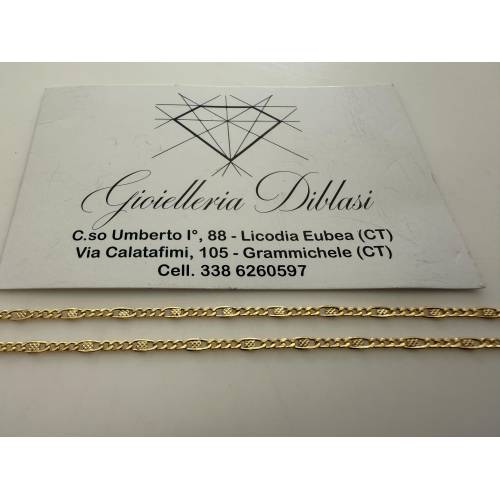 COLLANA In ORO GIALLO 18 Karati 750%...