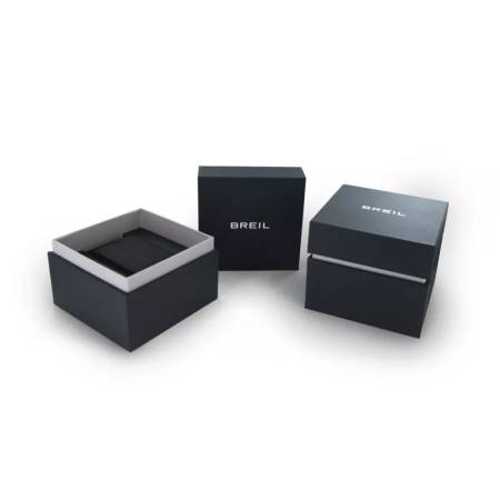 OROLOGIO BREIL TRIBE JATO EW0655 Uomo In Acciaio Blu Argento Cronografo Datario