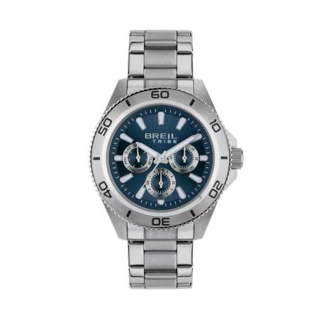 OROLOGIO BREIL TRIBE CHALLENGE EW0710 Uomo In Acciaio Blu E Argento Cronografo