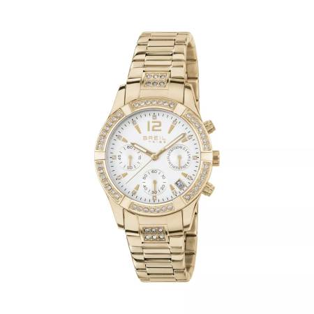 OROLOGIO BREIL Donna Da Polso C'EST CHIC Acciaio ORO Cronografo Datario EW0563