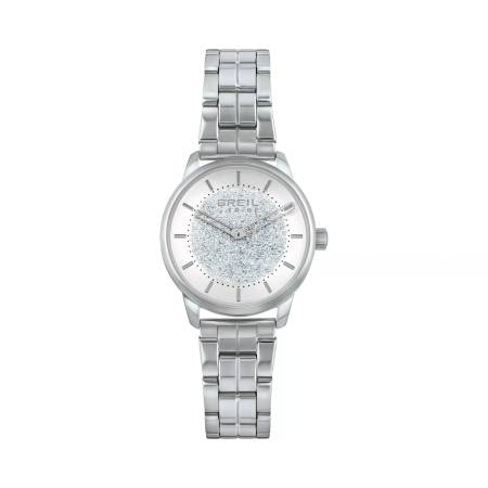 OROLOGIO BREIL Donna Da Polso LUCILLE Acciaio Argento Glitter Solotempo EW0541