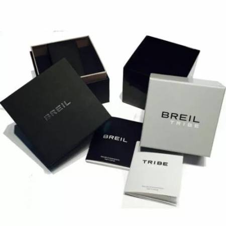 OROLOGIO BREIL TRIBE CALIBER EW0728 Uomo Acciaio Blu Argento Cronografo Datario