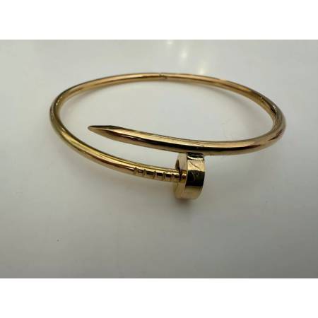 BRACCIALE ORO GIALLO 18 Kt 750% Modello CHIODO DI CARTIER Juste Un Clou Unisex