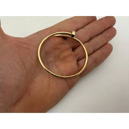BRACCIALE ORO GIALLO 18 Kt 750% Modello CHIODO DI CARTIER Juste Un Clou Unisex