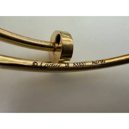 BRACCIALE ORO GIALLO 18 Kt 750% Modello CHIODO DI CARTIER Juste Un Clou Unisex