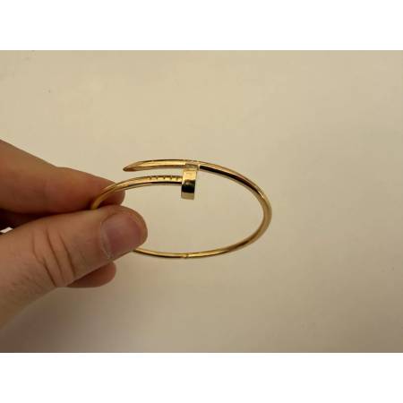 BRACCIALE ORO GIALLO 18 Kt 750% Modello CHIODO DI CARTIER Juste Un Clou Unisex