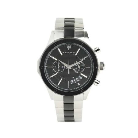 OROLOGIO MASERATI Da Polso Uomo CRONOGRAFO In Acciaio Argento E Nero R8873627003