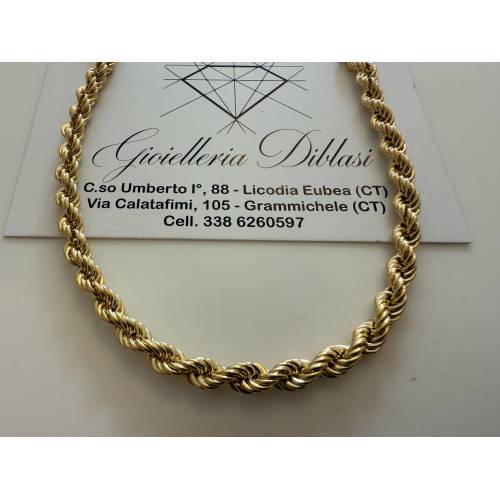 COLLANA ORO GIALLO 18 KT 750% Modello...