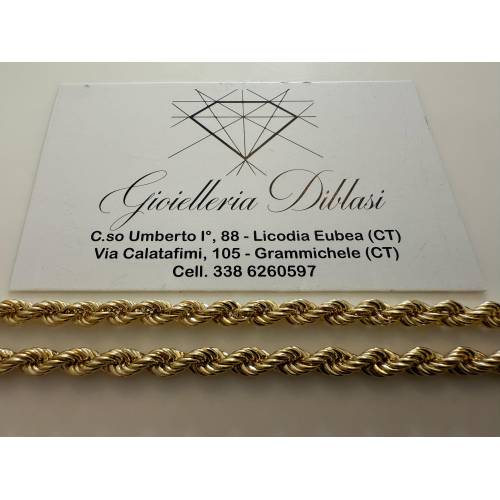 COLLANA ORO GIALLO 18 KT 750% Modello...