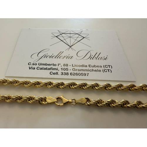 COLLANA Girocollo ORO GIALLO 18 KT...