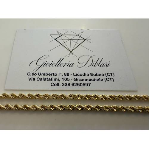 COLLANA Girocollo ORO GIALLO 18 KT...