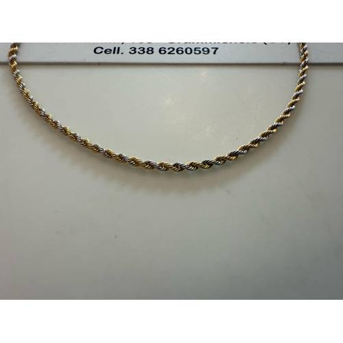 COLLANA ORO 18 KT 750% Donna Giallo...