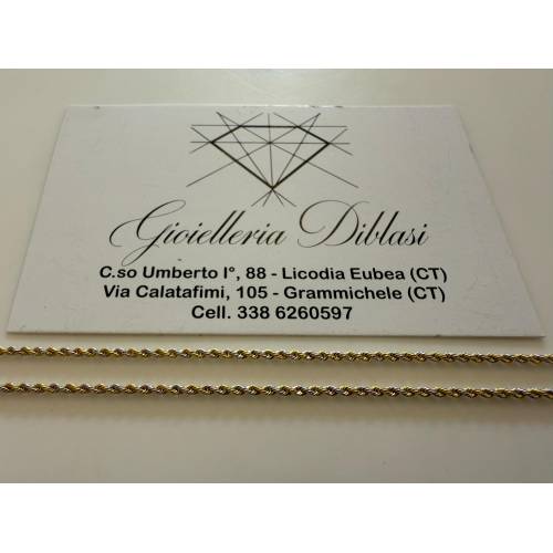 COLLANA ORO 18 KT 750% Donna Giallo...