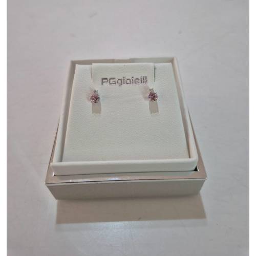 ORECCHINI PG GIOIELLI QUARZO ROSA...