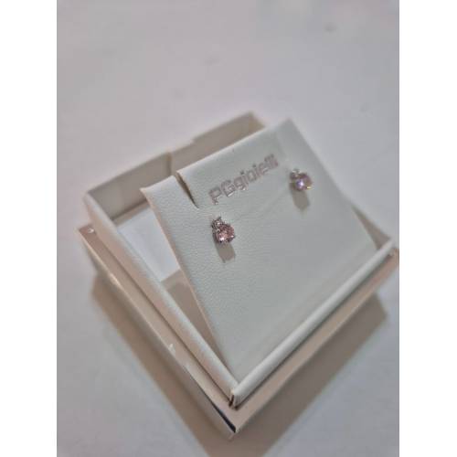 ORECCHINI PG GIOIELLI QUARZO ROSA...