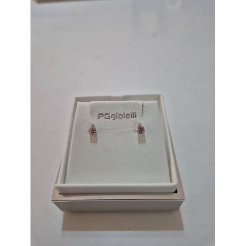 ORECCHINI PG GIOIELLI QUARZO ROSA...