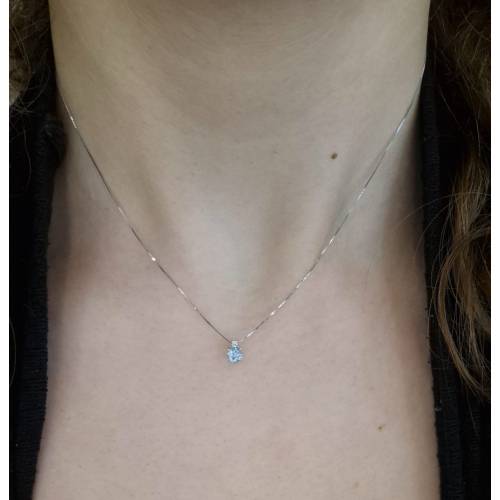 COLLANA Punto Luce TOPAZIO Tondo E...