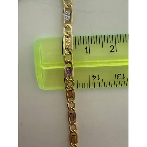 COLLANA ORO Bicolore GIALLO E BIANCO...