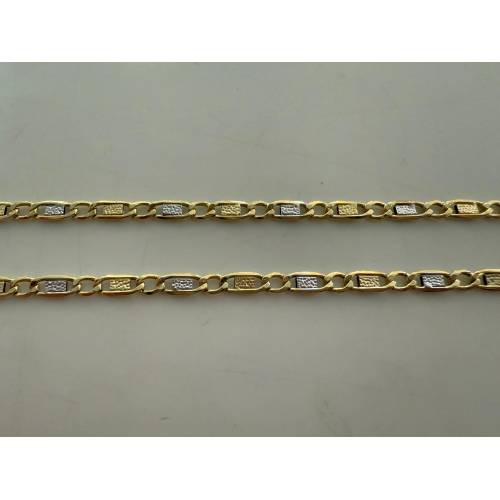 COLLANA ORO Bicolore GIALLO E BIANCO...