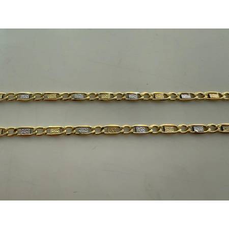 COLLANA ORO Bicolore GIALLO E BIANCO Uomo Donna Unisex 18 Karati 750% Girocollo