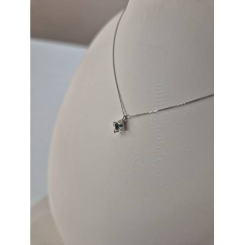 COLLANA SMERALDO Tondo E DIAMANTI In...