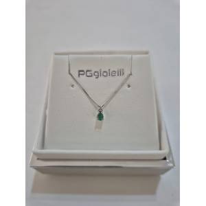 COLLANA SMERALDO A Goccia E...