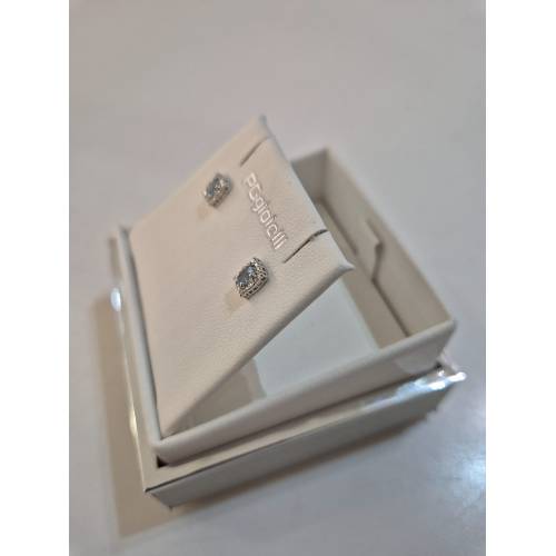 ORECCHINI Con ACQUAMARINA E DIAMANTI...