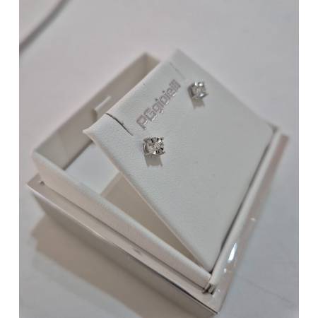 ORECCHINI PG GIOIELLI DIAMANTI Bianchi Punto Luce In ORO BIANCO 18 Karati 750%