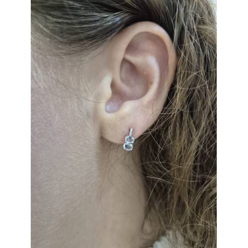 ORECCHINI Con ACQUAMARINA E DIAMANTI...