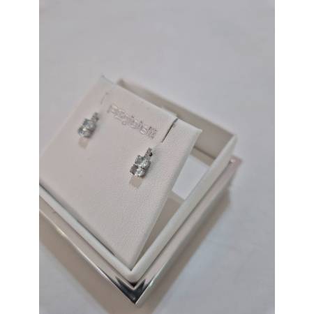 ORECCHINI Con ACQUAMARINA E DIAMANTI PG GIOIELLI In ORO BIANCO 18 Karati 750%