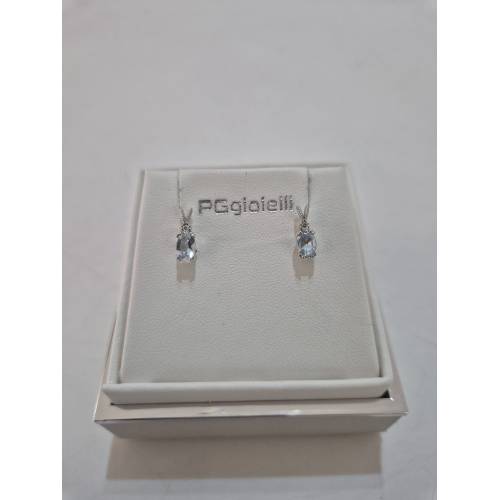 ORECCHINI Con ACQUAMARINA E DIAMANTI...