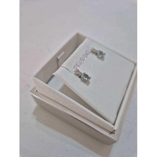 ORECCHINI Con ACQUAMARINA E DIAMANTI...