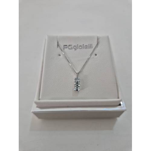 COLLANA ACQUAMARINA E DIAMANTI...