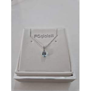 COLLANA ACQUAMARINA Ovale E...