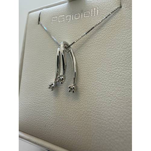 COLLANA TRILOGY Pendente Con DIAMANTI...