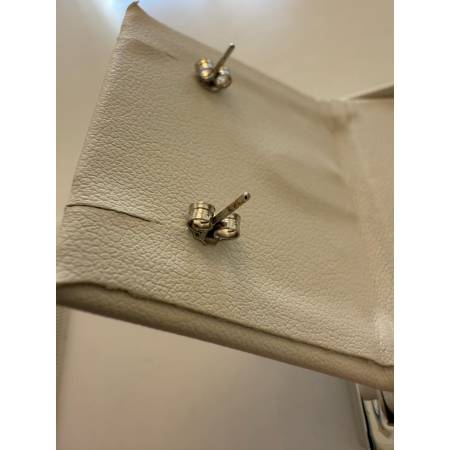 ORECCHINI TRILOGY Pendenti Con DIAMANTI PG GIOIELLI ORO BIANCO 18 Kt 750% Donna
