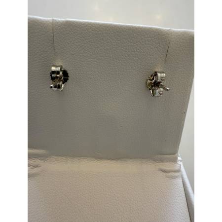 ORECCHINI TRILOGY Pendenti Con DIAMANTI PG GIOIELLI ORO BIANCO 18 Kt 750% Donna