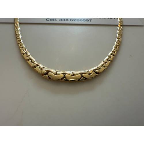 COLLANA In ORO GIALLO 18 Karati 750%...