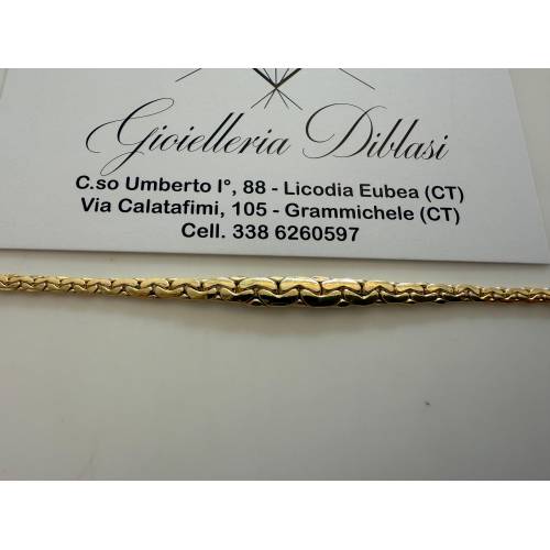 COLLANA In ORO GIALLO 18 Karati 750%...