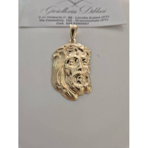 CIONDOLO Pendente MEDAGLIA VOLTO DI...