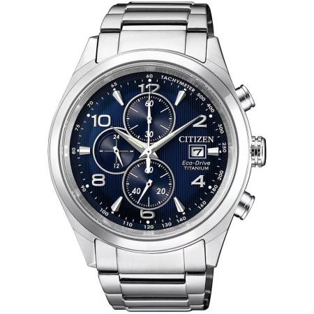 CITIZEN OROLOGIO Da UOMO ECO-DRIVE Carica Solare CRONOGRAFO TITANIO CA0650-82L