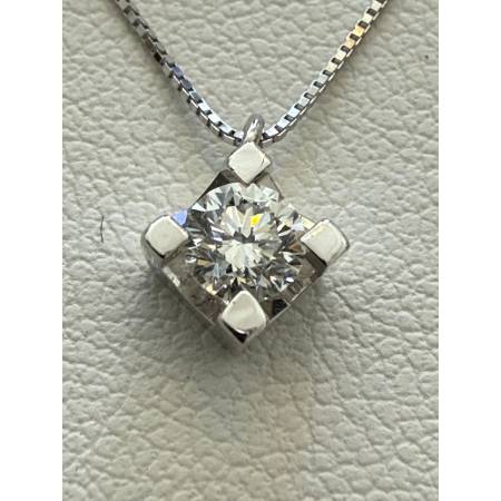 COLLANA PG GIOIELLI PUNTO LUCE Con DIAMANTE In Oro Bianco 18 Karati 750/1000