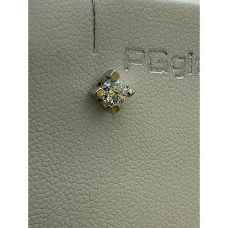 ORECCHINI PG GIOIELLI DIAMANTI Bianchi Punto Luce In ORO BIANCO 18 Karati 750%